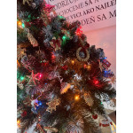Vianočný stromček na pníku z umelej diamantovej borovice 220 cm